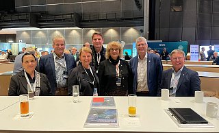 Andrea Dürdoth (v. l.), Frank Scheffler, Birgit Kuchenreiter, Nicolas Aisch, Andrea Dangela, Christian Haase und Werner Dürdoth als heimische Akteure beim Kongress in Bielefeld. - KPV