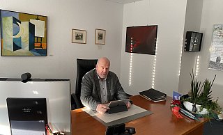 Bürgermeister Rüdiger Meier blickt auf die kommenden Projekte voraus. - Gemeinde Kirchlengern