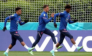 Bisher bei der EM nur einmal eingewechselt steht Jadon Sancho nun gegen die Ukraine in der englischen Startelf. - Foto: Nick Potts/PA Wire/dpa