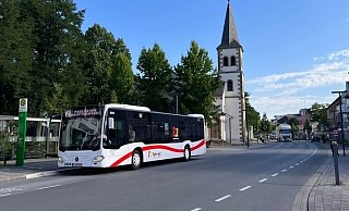 Der Busverkehr im Kreis Paderborn, hier in Bad Lippspringe, steht vor einer Neuorganisation. - Nph