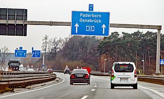 An den meisten Tagen rollt der Verkehr ohne Probleme auf der A33. - Wolfgang Rudolf