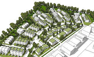 So sieht der Bebauungsplan für das Klimaquartier auf dem Gelände des früheren Eisenwerkes Schilling aus. - Jung Stadtkonzepte