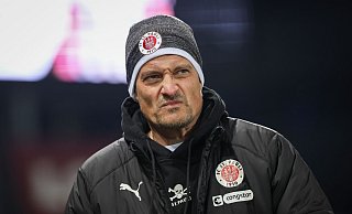 St.-Pauli-Trainer Alexander Blessin. - Christian Charisius/dpa