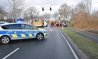Verkehrsunfall auf der Löhner Straße. - Polizei Kreis Herford