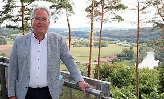 Einer der Lieblingsorte von Landrat Jürgen Müller ist die Burg in Vlotho. - David Knapp