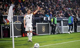 Joshua Kimmich gibt bei der Nationalmannschaft die Richtung vor. - Philipp von Ditfurth/dpa