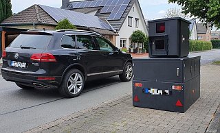An der Dompfaffenstraße in Avenwedde steht der Blitzer aktuell. Hier gilt Tempo 30. - Irja Most