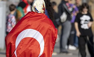 In NRW feierten Tausende Anhänger den Wahlsieg Erdogans. - Christoph Reichwein