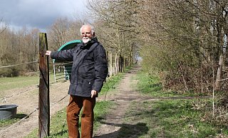 Dieser idyllische Abschnitt des Weges rund um Pödinghausen sei bei nasser Witterung kaum begehbar, sagt Rolf Siemers. - Britta Bohnenkamp-Schmidt