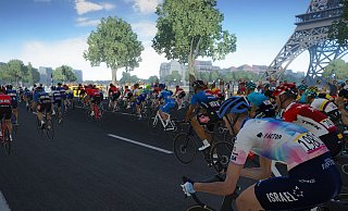 Unterm Eifelturm entscheidet sich, wer die letzte Etappe der "Tour de France" gewinnt. Hier endet das Radrennen auch 2023 traditionsgemäß. - Cyanide Studio