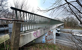 Auch die Autobahnbrücke Berensweg muss abgerissen und neu gebaut werden. - Andreas Frücht
