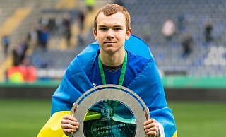 Artem Zahoha aus der Ukraine hat bundesweit für Aufmerksamkeit gesorgt. - DSC Arminia Bielefeld