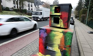 Die Farbattacke von 2020 ist noch eher als ein freundlicher Angriff zu bewerten. - Archiv: Wolfgang Rudolf