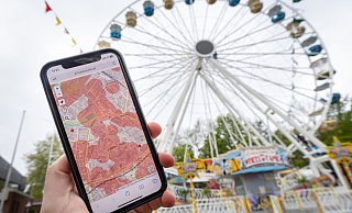 Die Bubatzkarte zeigt für die Paderborner Innenstadt viele Kiffen-Verbotszonen - so auch für das Gelände des Lunaparks. - Niklas Tüns