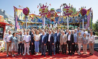 Die CDU hatte Schausteller und weitere Gäste zum Frühstück in der Paderborner Libori-Woche eingeladen. - Niklas Tüns