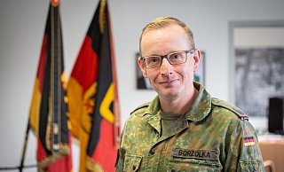 Michael Gorzolka – hier nach der Kommando-Übernahme 2021 – stand an der Spitze von gut 800 Soldaten. - Niklas Tüns/Archiv