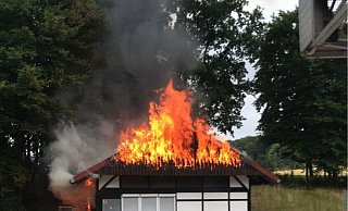 Feuerwehreinsatz am Osningstadion in Bielefeld. - Charlotte Mahncke