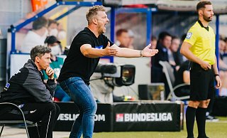 SCP-Trainer Lukas Kwasniok will am Sonntag den vierten Sieg in Folge einfahren, auch wenn der Gegner Schalke heißt. - Besim Mazhiqi