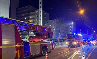 Die Detmolder Straße war wegen des Einsatzes teilweise gesperrt. - Charlotte Mahncke