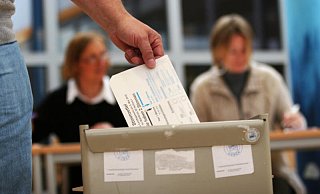 Symbolfoto: Stimmabgabe bei der Landtagswahl 2022, hier in Bad Oeynhausen. - Andreas Sundermeier