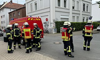 Feuerwehreinsatz in der Bielefelder Innenstadt. - Jürgen Mahncke