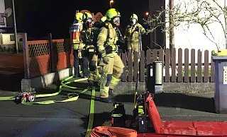 Kellerbrand am Ingolstädter Weg in der Paderborner Stadtheide. - Feuerwehr Paderborn