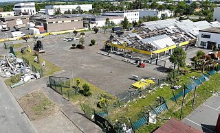Das Gartencenter Brixius Senefelder Straße Paderborn nach dem Tornado. - Jens Reddeker