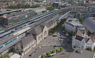 Aus der Vogelperspektive macht der Bielefelder Hauptbahnhof einen ganz guten Eindruck. - DB Netze
