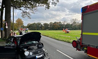Unfall an der Steinhagener Straße. - Charlotte Mahncke