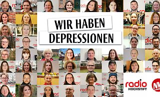 Die Collage war das Herzstück der gemeinsamen Aktion "Wir haben Depressionen" von Radio Hochstift und der "Neuen Westfälischen". 48 Menschen aus den Kreisen Paderborn und Höxter machten dabei mit. - Neue Westfälische/Radio Hochstift