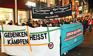 Eine Antifa-Gruppe hat zum Gedenken an die Opfer der Novemberpogrome in Bielefeld aufgerufen. - Barbara Franke