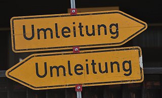 An der Planung der Umleitungsstrecken bei Baustellen sind mehrere Behörden beteiligt. - Angelika Warmuth