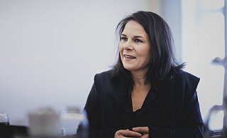 Annalena Baerbock, Bundesaußenministerin, im Interview. - Florian Gaertner/photothek.de
