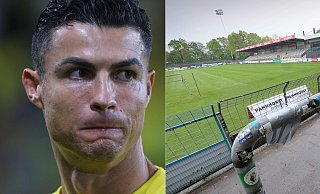 Cristiano Ronaldo wird am 14. Juni zusammen mit der portugiesischen Nationalmannschaft im Heidewald bei einem öffentlichen Training zu sehen sein. - AFP/ Andreas Frücht