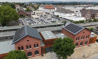 Das Bahnhofsgebäude in Bünde. - Gerald Dunkel