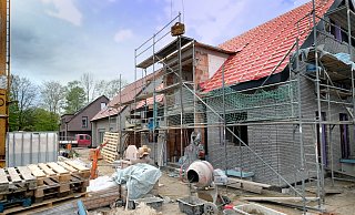 Neubaugebiet am Surenhofsweg: Der Ahornpark, eine Siedlung im Gütersloher Norden nahe der Ahornallee der der 3. Gesamtschule, füllt sich zügig. Künftig wird Gütersloh weitere Siedlungsflächen ausweisen können. - Andreas Frücht