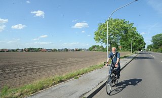In Rahden soll zwischen der Osnabrücker Straße und der Mühlenfeld-Siedlung ein neues Wohnviertel entstehen. Die Fläche ist 13 Hektar groß. Die Grünen um Winrich Dodenhöft warnen vor einer immer weiter voran schreitenden Versiegelung von Flächen. - Joern Spreen-Ledebur