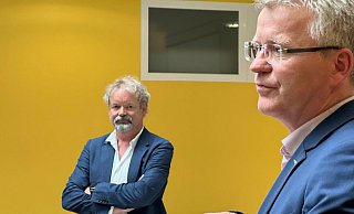 Allgemeinmediziner Jens Grothues (l.) und Apotheker Thomas Rochell. - Ralf T. Mischer