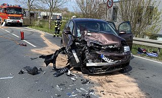 Der Audi wurde bei dem Unfall schwer beschädigt. - Dirk Windmöller