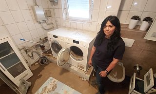 Der Keller von Aysel Boz wurde im vergangenen Juni von den Wassermassen geflutet. Zahlreiche Elektrogeräte wurden zerstört. - Florian Weyand