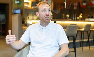 Benjamin Weber stellte sich am Donnerstag im Teamhotel am Walchsee den Fragen der Medienvertreter. Und der Sport-Geschäftsführer des SCP zeigte sich sehr zuversichtlich. - Oliver Krato