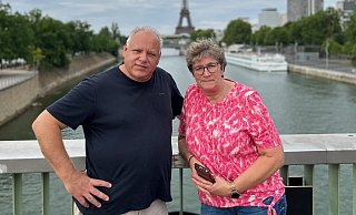Jutta und Bernd Lippmann sahen alle drei Spiele ihrer Tochter in Paris. - Max Lippmann