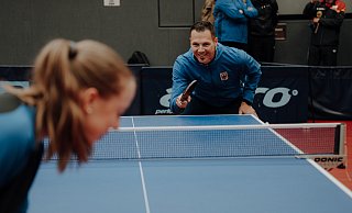 Christian Münster tritt bei den Invictus Games in Düsseldorf unter anderem im Tischtennis an. - Bundeswehr