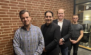 Die Löhner CDU-Spitze: Andre Schröder (v.l.), Borzoo Afshar, Maik Büssing und Niklas Korff. - Dirk Windmöller