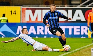 In der vergangenen Saison trug sich Florent Muslija beim 3:0-Heimsieg gegen Rostock in die Torschützenliste ein. Am Freitag kann Paderborns Topscorer beim Wiedersehen mit Hansa trotz Fußprellung wohl von Beginn an spielen. - Besim Mazhiqi