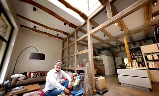 Es ist Liebe auf den ersten Blick: Als Alexander Hesse den Rohbau seiner Wohnung inspiziert, ist ihm sofort klar, dass er hier einzieht. - Andreas Frücht