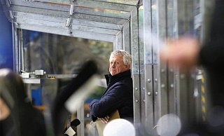 Muss seinen Platz räumen: Nach fünf Jahren als Trainer des Herforder EV ist für Jeff Job Schluss. „Vielleicht sehen wir uns ja nächste Saison wieder“, sagt der 57-jährige Kanadier, dem Angebote anderer Vereine vorliegen. Foto: Yvonne Gottschlich - Yvonne Gottschlich