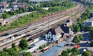 Bahnreisende, die vom Herforder Bahnhof aus aufbrechen wollen, müssen sich ab Mitte August auf zahlreiche Zugausfälle einstellen. Grund sind diverse Bauarbeiten an der Infrastruktur. - Gerald Dunkel