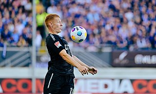 Laurin Curda beim Spiel gegen den VfL Osnabrück. - Besim Mazhiqi