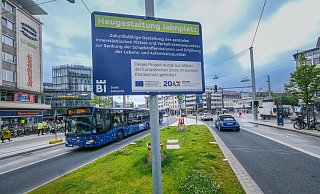 Die Neugestaltung des Jahnplatzes in Bielefeld war hoch umstritten. Doch ohne Millionen von der Europäischen Union wäre die Sanierung gar nicht erst möglich gewesen. - Andreas Zobe